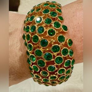 Sequin Sparkling Green Stretch Bracelet NWT